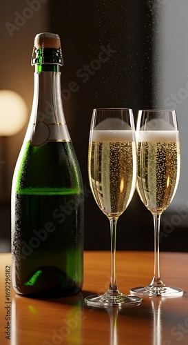 Wallpaper Mural Champagne Celebration - A Toast to Special Occasions. Torontodigital.ca