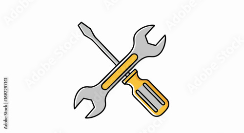 Get the job done right with this essential wrench and screwdriver tool set for home repair projects
