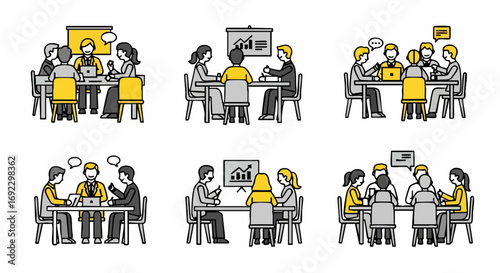 Teamwork makes the dream work, see people working together in a business meeting to increase profits