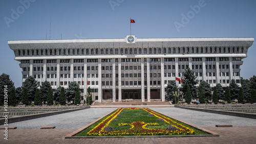 The architecture of Bishkek in Kyrgyzstan