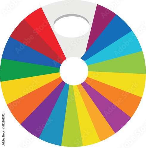 Radial Spectrum Color Wheel