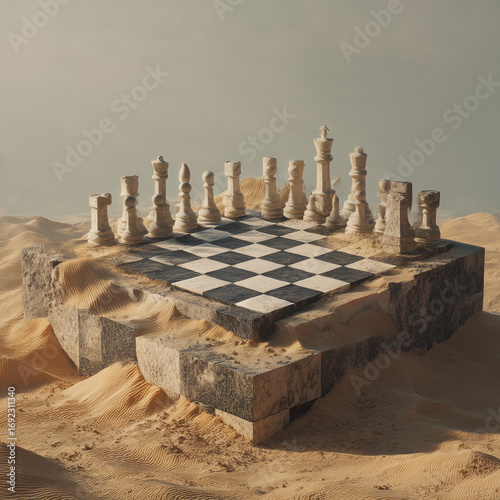 chess on the beach