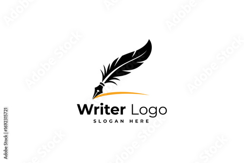 Writer logo design template