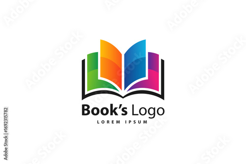 Book logo design template