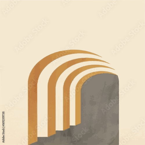 vector illustration of an ancient roman column