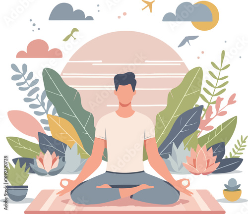 Full_body_vector_illustration_of_a_person_doing_yoga_exercise_in_lotus_position