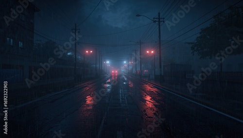 time lapse of traffic in the city, Winter, Rain, Autumn and Cold Season, using generative ai
