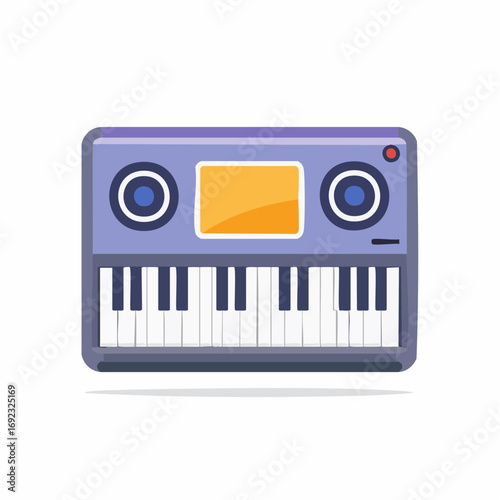 Isolated Synthesizer with Keys and Controls for Musical Creation or Digital Design