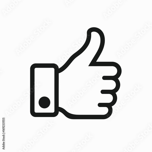 Positive Feedback Hand Gesture Thumbs Up.