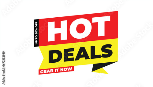 HOT DEALS UP TO 50% OFF GRAB IT NOW – SALE BANNER