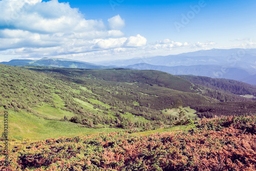 landscape of a Carpathians mountains