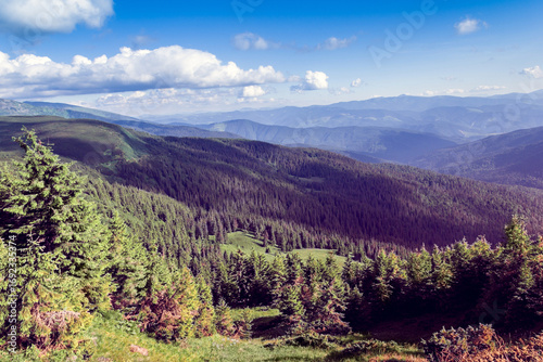 landscape of a Carpathians mountains