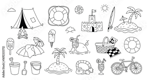 Dreaming of summer vacation fun with camping, beach days, ice cream and bike rides in the sunshine