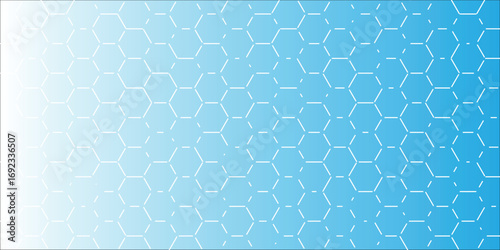 simple blue gradient hexagon pattern. Vector illustration.