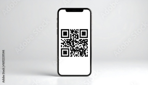 QR code displayed on smartphone