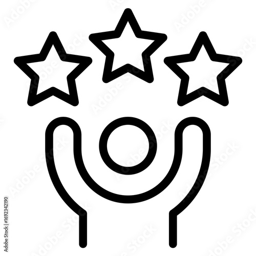 Reputation icon vector illustration