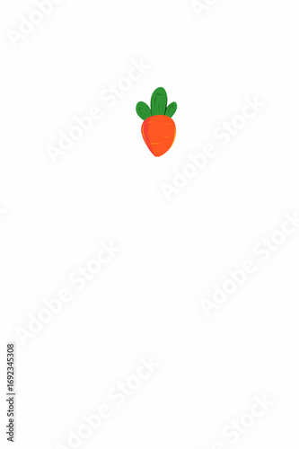 mini carrot illustration for design