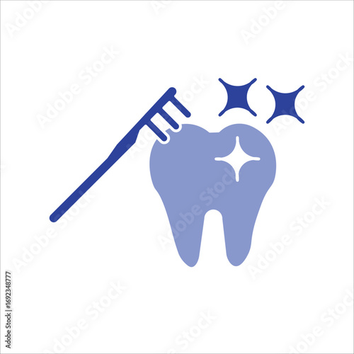 dental icons. colored vector simple