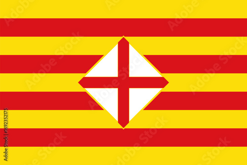 Flag of Province of Barcelona, Spain