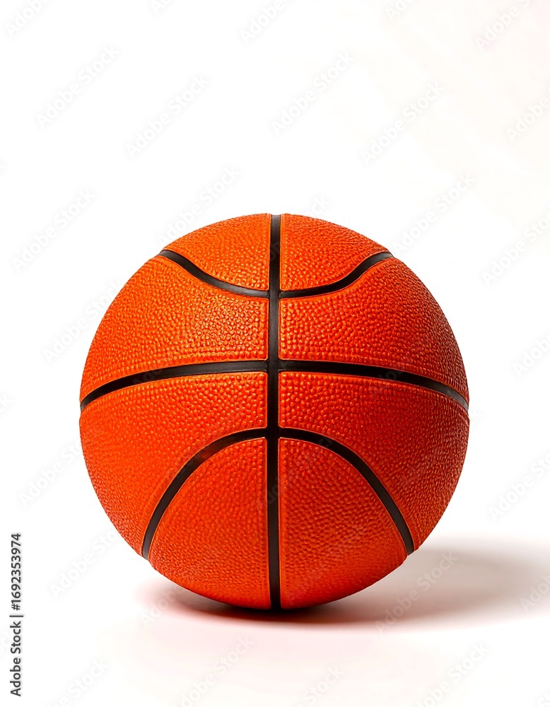 Fototapeta premium Orange basketball, studio shot