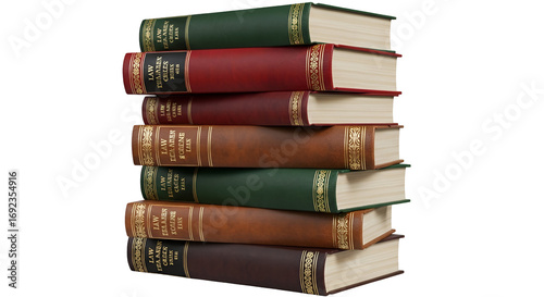 Law books legal education knowledge study library literature learning text read on transparent background
