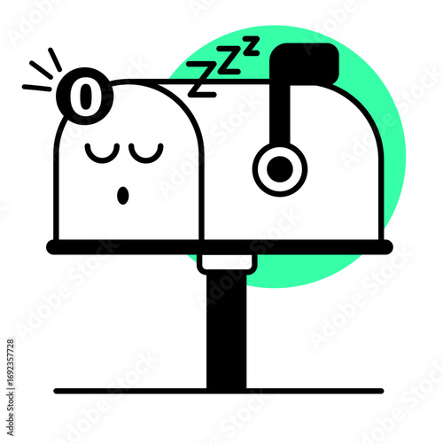 empty mailbox illustration for empty state description