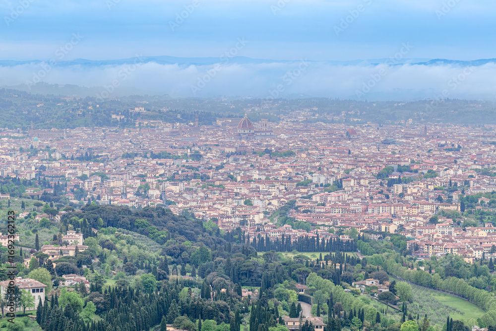 Naklejka premium Florence view from Fiesole