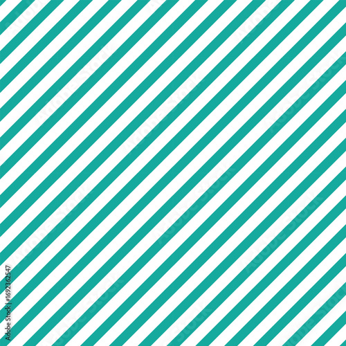 A repeating pattern of diagonal teal and white stripes with a subtle textured overlay creating a dynamic visual.