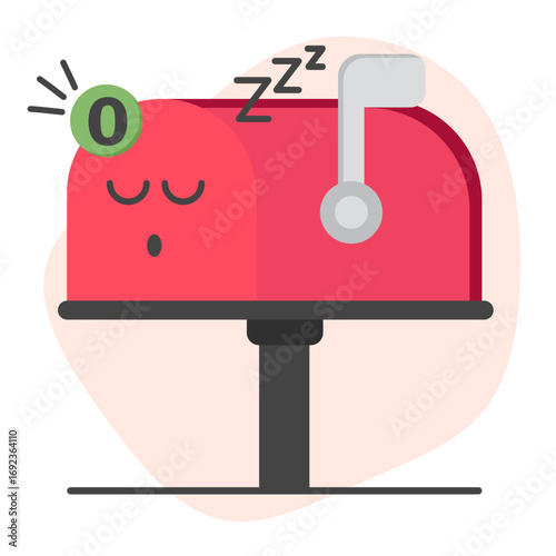 empty mailbox illustration for empty state description