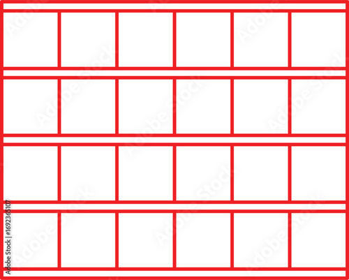 a red manuscript paper icon