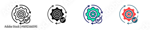 Recovery Process  Icon Set Multiple Style Collection
