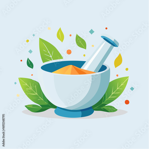 Pastel Herbal Mortar And Pestle