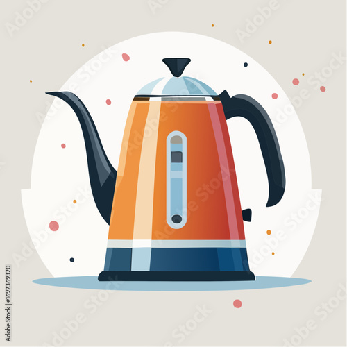Orange Modern Electric Kettle
