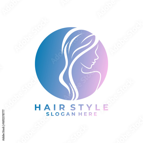 Beauty Women Logo design vector template. Women Hair style logo design. Beauty salon logo