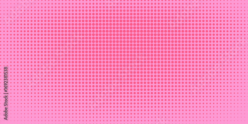 Solid pink dotted background. Abstract retro comic pop art style. Amazing dot design.