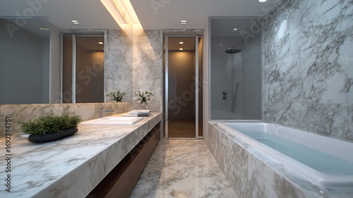 Modern bathroom.