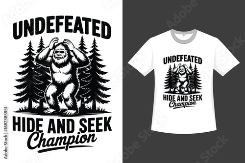 Bigfoot Vector illustration t shirt design t shirt designs