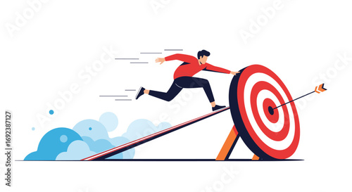 Achieving goals requires dynamic movement and precise aiming for success