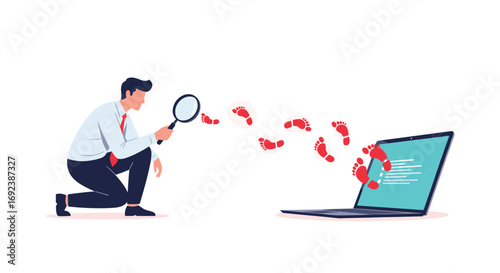 Cybersecurity expert investigates digital footprint and uncovers online traces of data breach