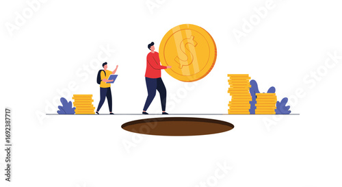 Financial growth opportunities people discovering wealth opportunities saving money