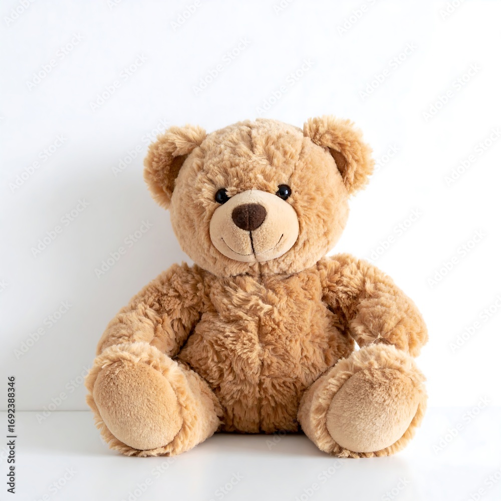 Obraz premium Soft brown teddy bear sitting