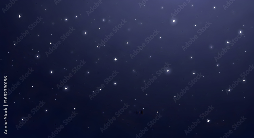Fototapeta premium Night Sky with Sparkling Stars Abstract Background