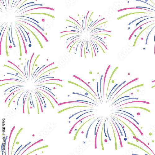 vector illustration of a fireworks