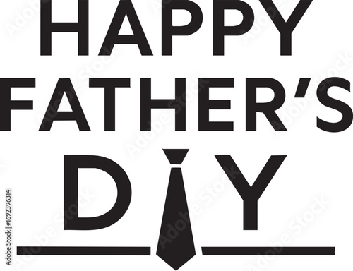 Happy Father's Day Typography