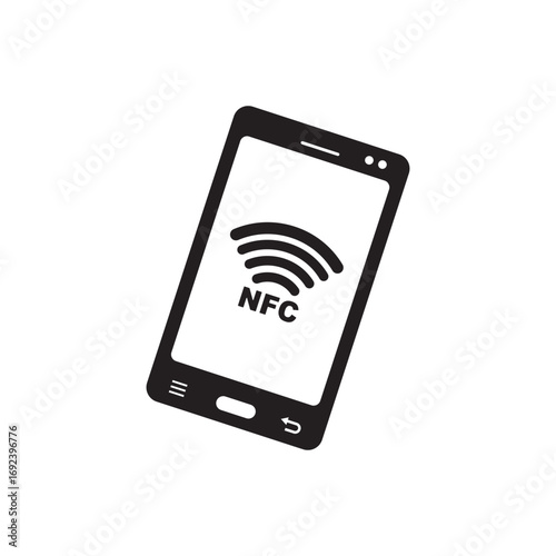 nfc icon vector wireless pay payment