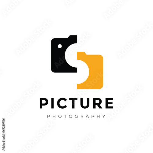 Camera logo lens logo design modern vector