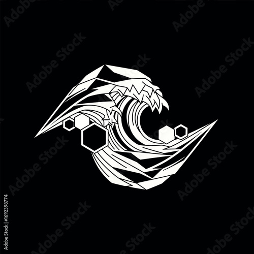 Black and White Butterfly Vector Art