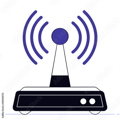 Scalable wi-fi signal icon vector illustration for wireless network connectivity