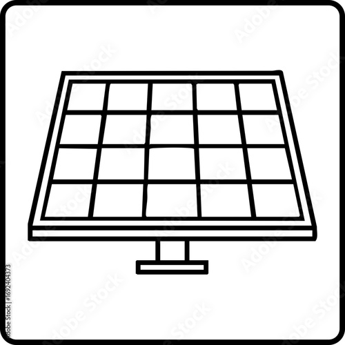 vector illustration of a solar panel 