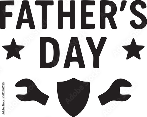 Happy Father's Day Typography